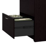 Bush Furniture Cabot L Shaped Desk With Hutch And Lateral File Cabinet Espresso Oak Standard Delivery