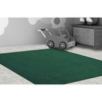 Joy Carpets Kid Essentials Solid Color Rectangle Area Rug Endurance 6 x 9 Forest