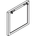 Lorell Relevance Series Deskheight Side Leg Frame 291H x 285W Silver