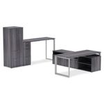 Lorell Relevance Series Deskheight Side Leg Frame 291H x 285W Silver