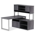 Lorell Relevance Series Deskheight Side Leg Frame 291H x 285W Silver
