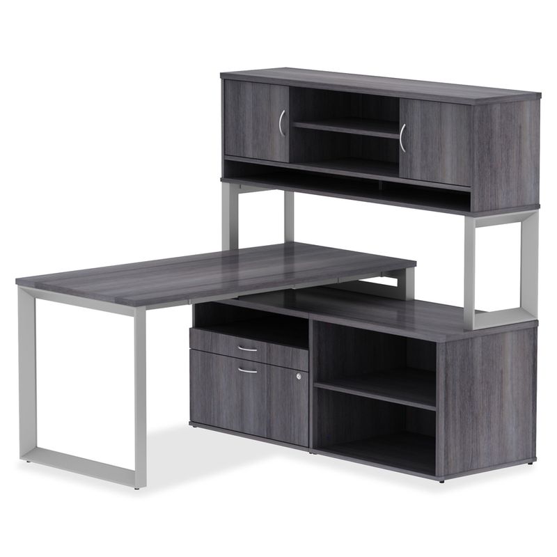 Lorell Relevance Series Deskheight Side Leg Frame 291H x 285W Silver