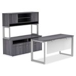 Lorell Relevance Series Deskheight Side Leg Frame 291H x 285W Silver