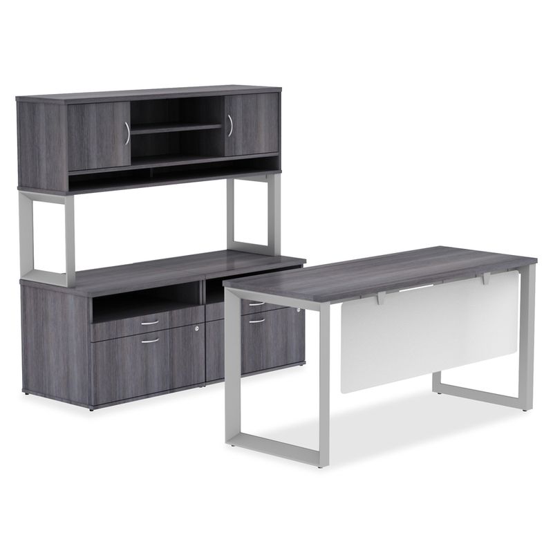 Lorell Relevance Series Deskheight Side Leg Frame 291H x 285W Silver