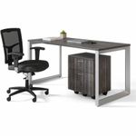 Lorell Relevance Series Deskheight Side Leg Frame 291H x 285W Silver