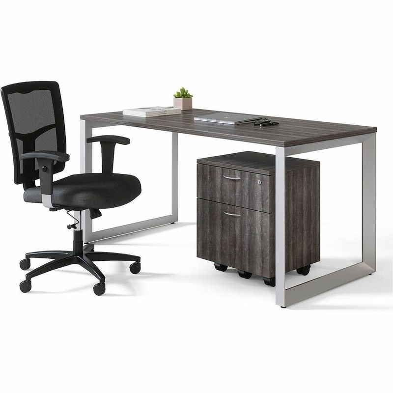 Lorell Relevance Series Deskheight Side Leg Frame 291H x 285W Silver
