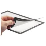 DURABLE DURAFRAME Sign Holders 12 x 18 Silver Set Of 2 Holders