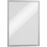 DURABLE DURAFRAME Sign Holders 12 x 18 Silver Set Of 2 Holders