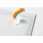 DURABLE DuraFrame Wallpaper  850 x 11 Frame Size  Wall Mountable  Horizontal Vertical  Sturdy Antiglare  White  1 Each