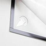DURABLE DuraFrame Wallpaper  850 x 11 Frame Size  Wall Mountable  Horizontal Vertical  Sturdy Antiglare  White  1 Each